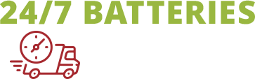 24/7 BATTERIES DELIVERED TO YOU FAST